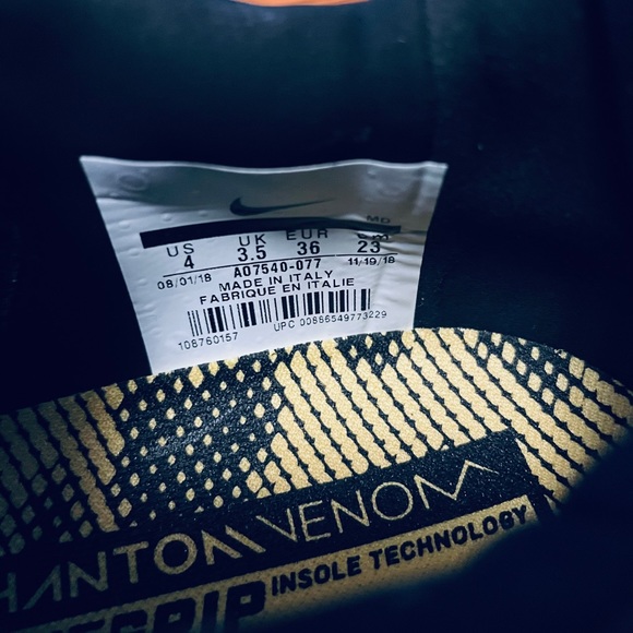 Nike Phantom Venom Elite Cleats Size 4 - Picture 11 of 12